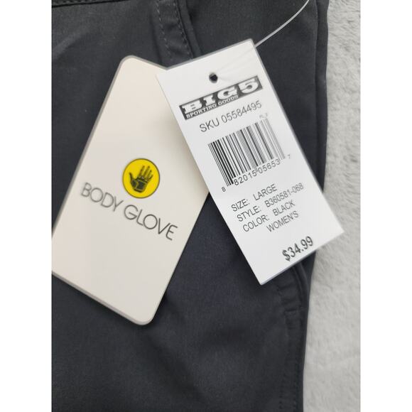 NEW Body Glove Smoothies Blacks Beach Vapor Boardshort Size L Black Pockets - Picture 4 of 13